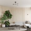 Lustre Acier Noir E27 3 Norah