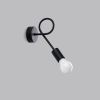 Applique Acier Noir E27 1 Levar