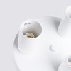 Plafonnier Acier Blanc GU10 3 Lagos
