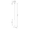 Suspension Acier Ocre Rouge GU10 1 Lagos