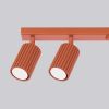 Plafonnier Aluminium Ocre Rouge GU10 6 Karbon