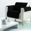 Protège fauteuil 150x175 cm Polyester Noir