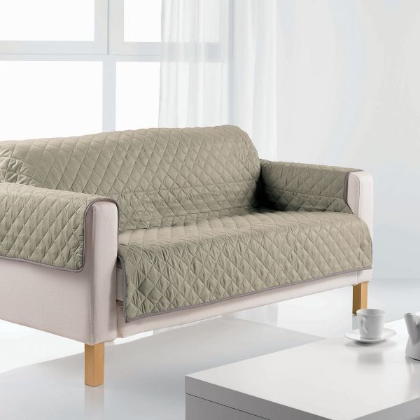 Protège canapé 3 places 175x255 cm Polyester Argile