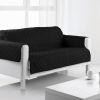 Protège canapé 3 places 175x255 cm Polyester Noir