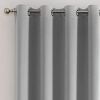 Rideau doublure thermique 135x260 cm Polyester Gris