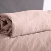 Drap housse 160x200 cm Microfibre Lavé Rose