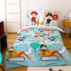 Parure de lit enfant 140x200 cm Coton Bci Kids_Fuego