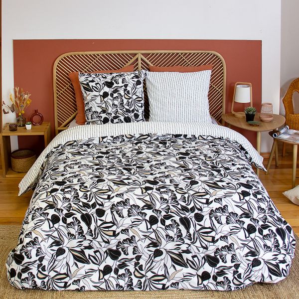 Parure de lit 240x260 cm Microfibre Flore