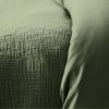 Parure de lit 220x240 cm Gaze de Coton Kaki