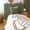 Parure de lit enfant 140x200 cm Coton Tigre