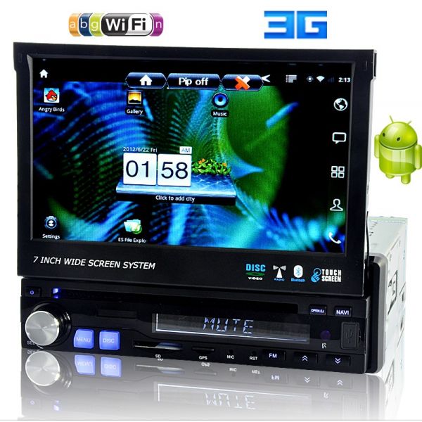 Autoradio Android, 7", GPS, 3G, TNT, WiFi