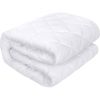 Protège matelas 90x190 cm Polyester Matelasse – Respirant Blanc