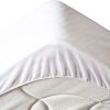 Protège matelas 140x190 cm Polyester Matelasse – Respirant Blanc
