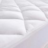 Protège matelas 140x190 cm Polyester Matelasse – Respirant Blanc