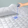 Protège matelas 160x200 cm Polyester Matelasse – Imperméable – Respirant Blanc