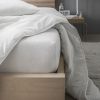 Protège matelas 140x190 cm Coton Bouclette éponge – Imperméable Blanc