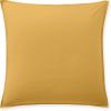 Taie d'oreiller 65x65 cm Percale de Coton Lavé Jaune Moutarde