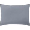 Taie d'oreiller 50x70 cm Percale de Coton Lavé Bleu Forever