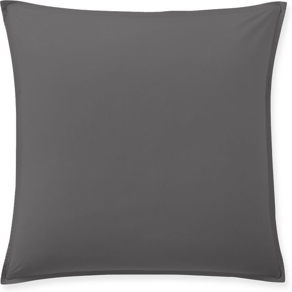 Taie d'oreiller 65x65 cm Percale de Coton Lavé Gris Magnet
