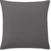 Taie d'oreiller 65x65 cm Percale de Coton Lavé Gris Magnet