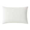 Taie d'oreiller 50x70 cm Gaze de Coton Lavé Blanc Pur