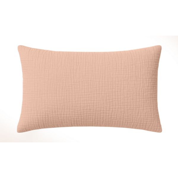 Taie d'oreiller 50x70 cm Gaze de Coton Lavé Rose Lotus