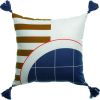 Coussin déco 40x40 cm Coton Saphir