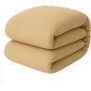 Housse de couette 240x260 cm Gaze de Coton Lavé Ecru Naturel