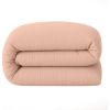 Housse de couette 240x260 cm Gaze de Coton Lavé Rose Lotus