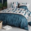 Parure de lit 220x240 cm Coton 57 fils Azurine