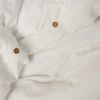 Parure de lit 240x260 cm Gaze de Microfibre Blanc