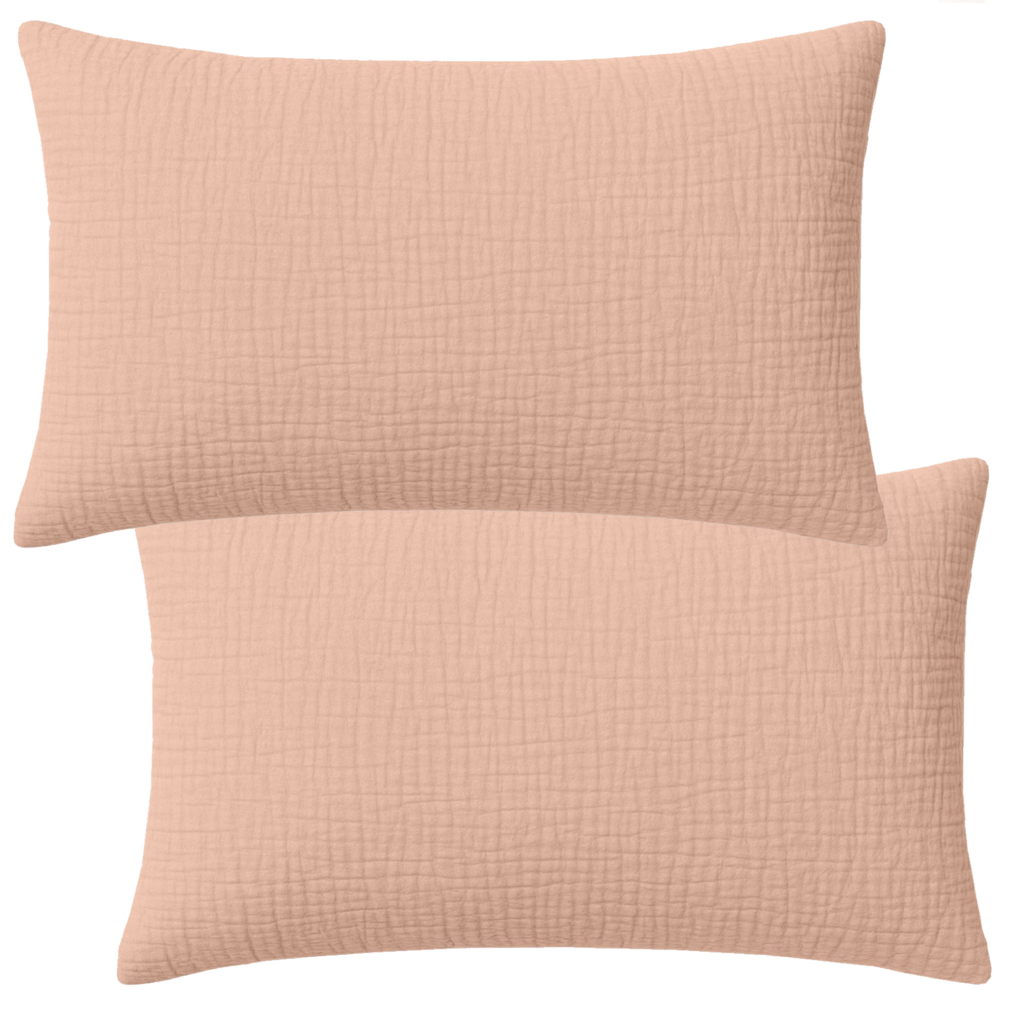 Lot De 2 Taies D'Oreiller 50x70 Cm En Lin Lavé - Naturel, Oeko-TEX - Matt & Rose