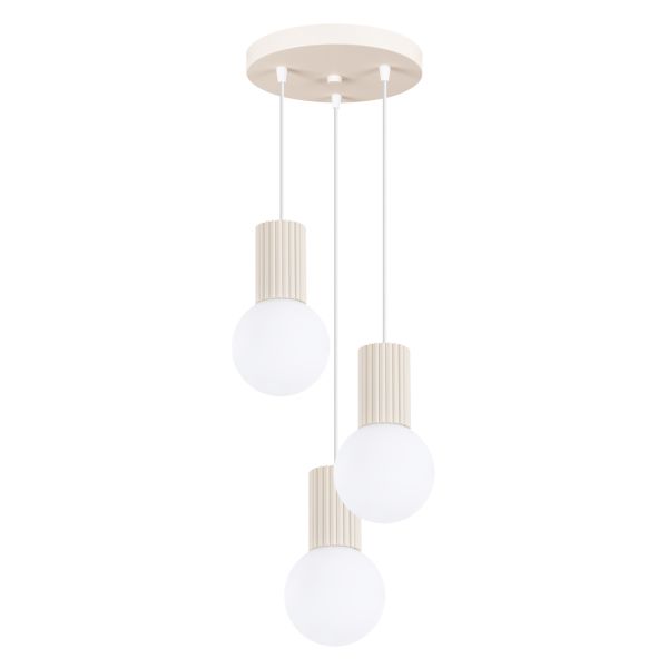 Suspension Aluminium Beige G9 3 Halo