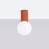 Plafonnier Aluminium Ocre Rouge G9 1 Halo