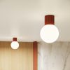 Plafonnier Aluminium Ocre Rouge G9 1 Halo