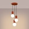 Suspension Aluminium Ocre Rouge G9 3 Halo