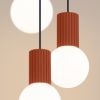 Suspension Aluminium Ocre Rouge G9 3 Halo