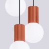Suspension Aluminium Ocre Rouge G9 3 Halo