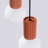 Suspension Aluminium Ocre Rouge G9 3 Halo