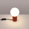 Lampe à poser Aluminium Ocre Rouge G9 1 Halo