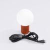 Lampe à poser Aluminium Ocre Rouge G9 1 Halo