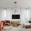 Lampe à poser Aluminium Ocre Rouge G9 1 Halo