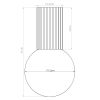 Plafonnier Aluminium Outremer G9 1 Halo