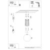 Plafonnier Aluminium Outremer G9 1 Halo