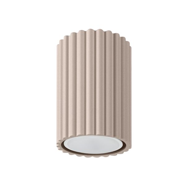 Plafonnier Aluminium Taupe GU10 1 Karbon