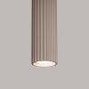 Suspension Aluminium Taupe GU10 1 Karbon