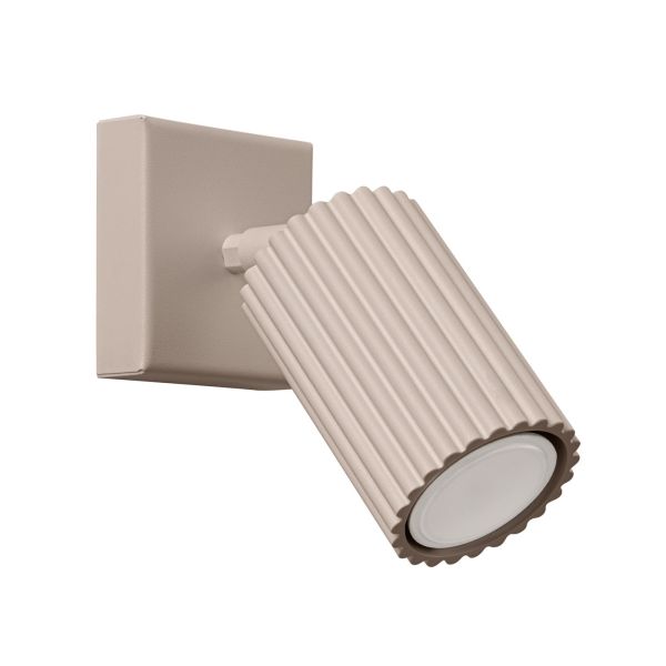 Applique Aluminium Taupe GU10 1 Karbon