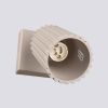 Applique Aluminium Taupe GU10 1 Karbon