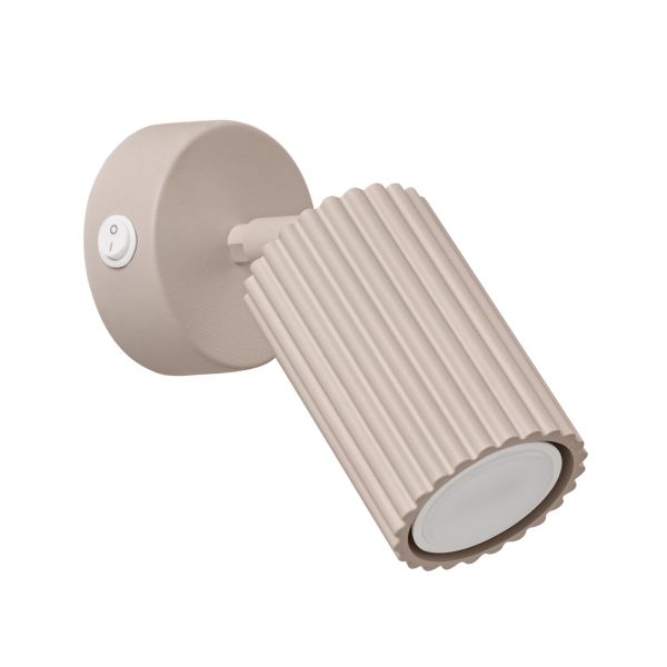 Applique Aluminium Taupe GU10 1 Karbon