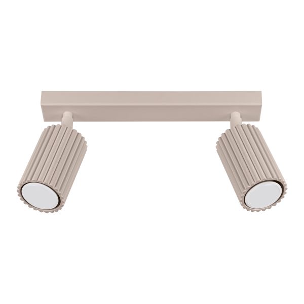 Plafonnier Aluminium Taupe GU10 2 Karbon